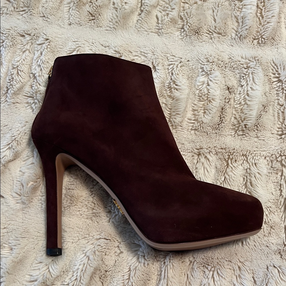 Prada Dark Brown Heeled Boots